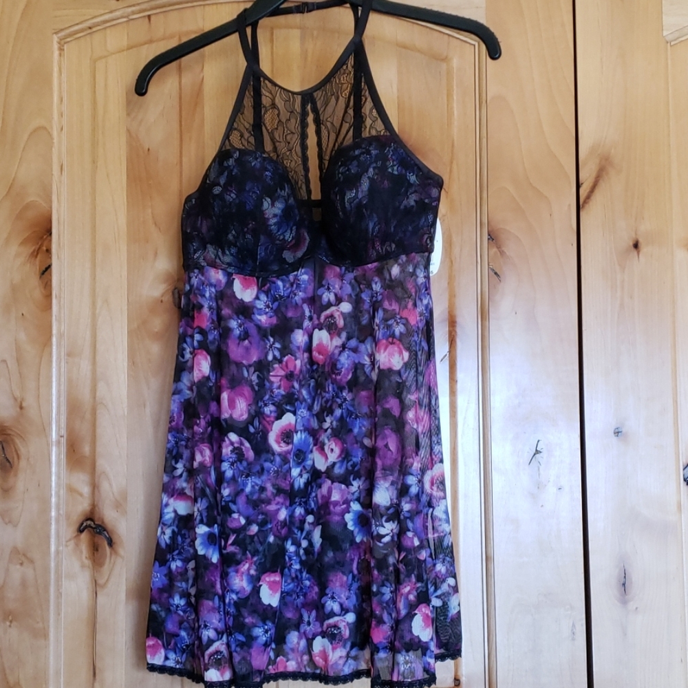 New High neck halter chemise - NWT